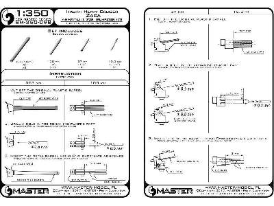 Uzbrojenie R.N. Zara &#8211; Lufy 203mm (8 Szt.), 100mm (12 Szt. - zdjęcie 7