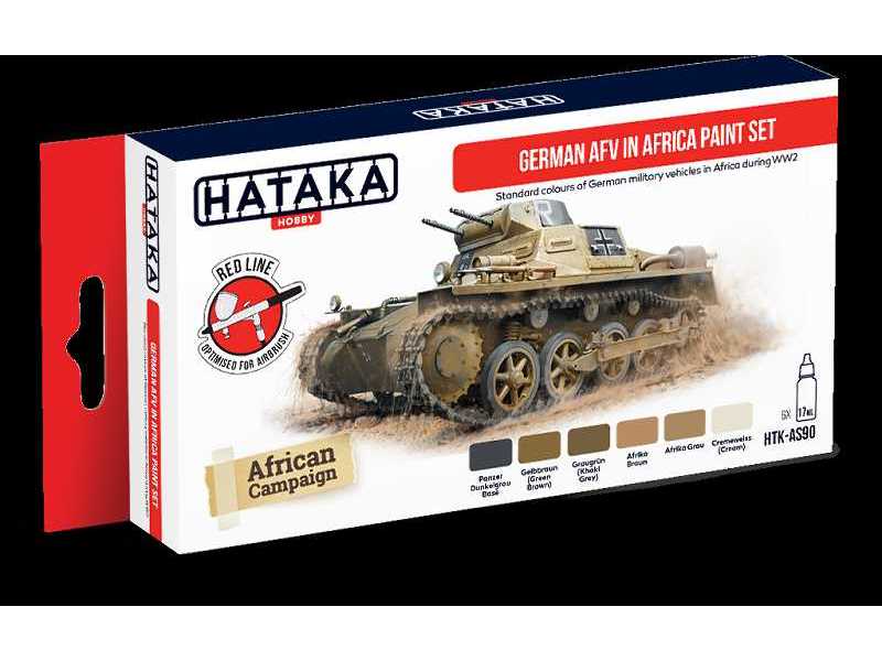 Htk-as90 German Afv In Africa Paint Set - zdjęcie 1