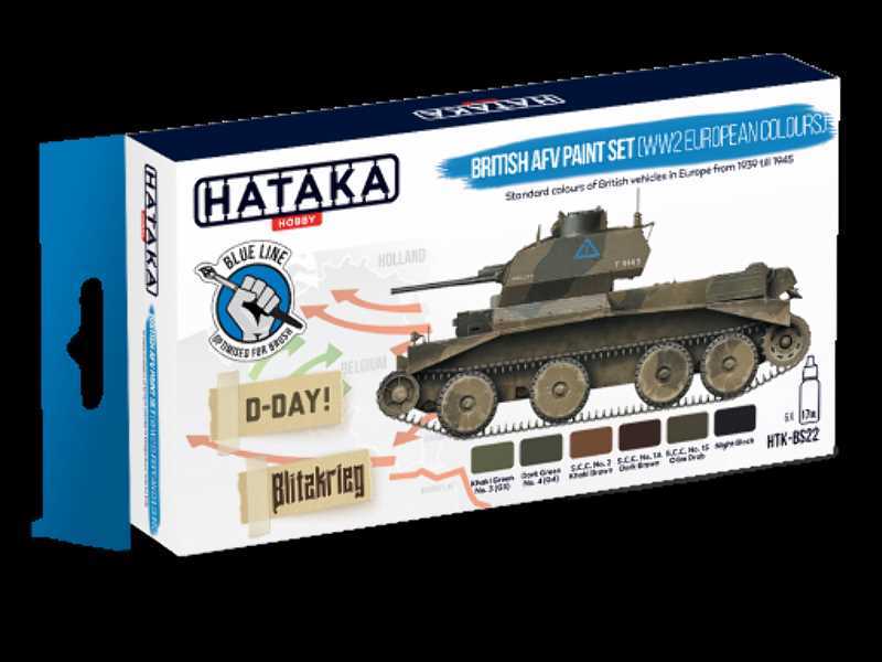 Bs22 British Afv Paint Set (WW2 European) - zdjęcie 1 Bs22 British Afv Paint Set (WW2 European) - zdjęcie 1