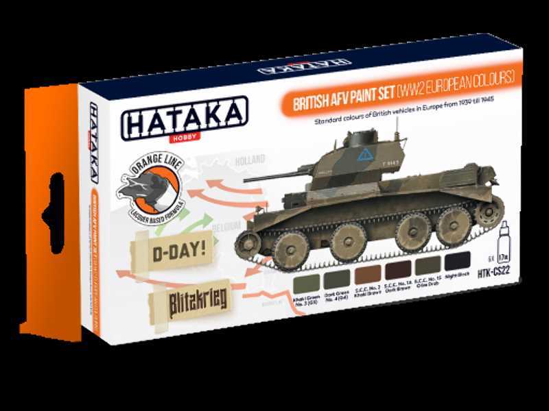 CS22 British Afv WW2 European Colours Paint Set - zdjęcie 1 CS22 British Afv WW2 European Colours Paint Set - zdjęcie 1