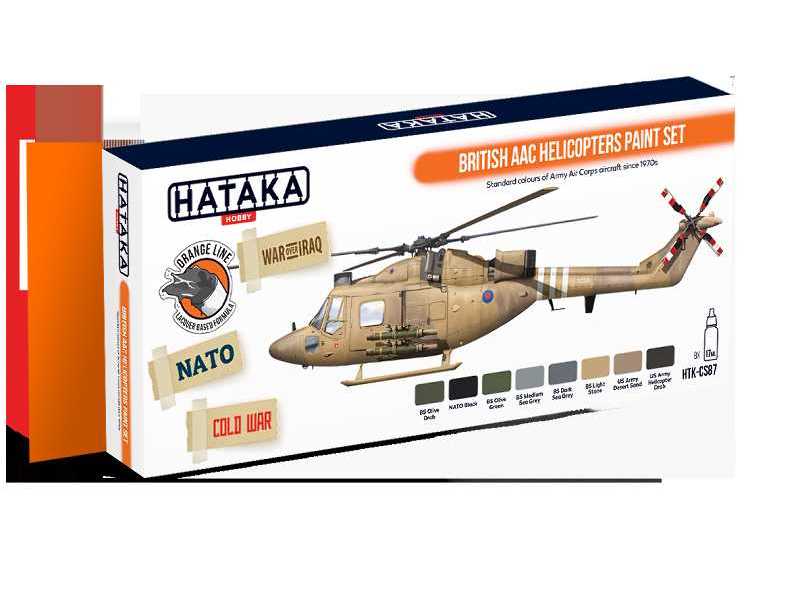 HTK-CS87 British Aac Helicopters Paint Set - zdjęcie 1 HTK-CS87 British Aac Helicopters Paint Set - zdjęcie 1