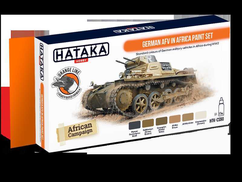 CS-90 German Afv In Africa Paint Set - zdjęcie 1 CS-90 German Afv In Africa Paint Set - zdjęcie 1
