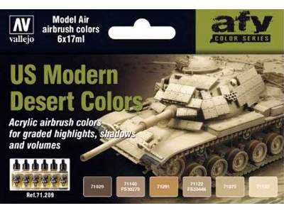 Zestaw farb Model Air Współczesne pojazdy amerykańskie pustynia - zdjęcie 1