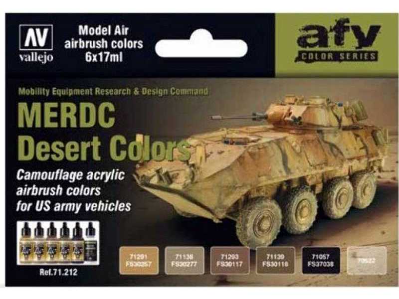 Zestaw farb Model Air Amerykański pustynny schemat MERDC - zdjęcie 1 Zestaw farb Model Air Amerykański pustynny schemat MERDC - zdjęcie 1