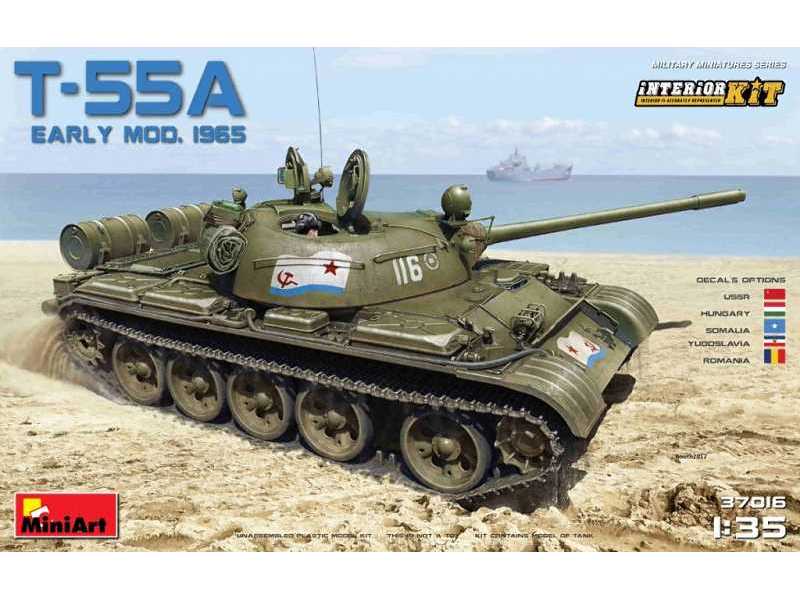 T-55A model 1965 wczesna produkcja - z wnętrzem - zdjęcie 1 T-55A model 1965 wczesna produkcja - z wnętrzem - zdjęcie 1