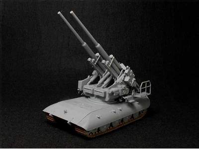 Działa sprzężone 128mm Flak 40 Zwilling na podwoziu czołgu E-100 - zdjęcie 3