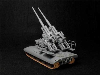 Działa sprzężone 128mm Flak 40 Zwilling na podwoziu czołgu E-100 - zdjęcie 5