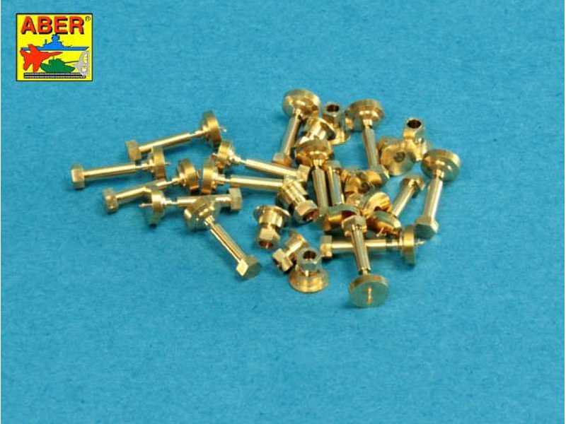 Toczone mosiężne imitacje śrub 1,6 x 4,0 mm x 15 szt. nakrętki - zdjęcie 1 Toczone mosiężne imitacje śrub 1,6 x 4,0 mm x 15 szt. nakrętki - zdjęcie 1