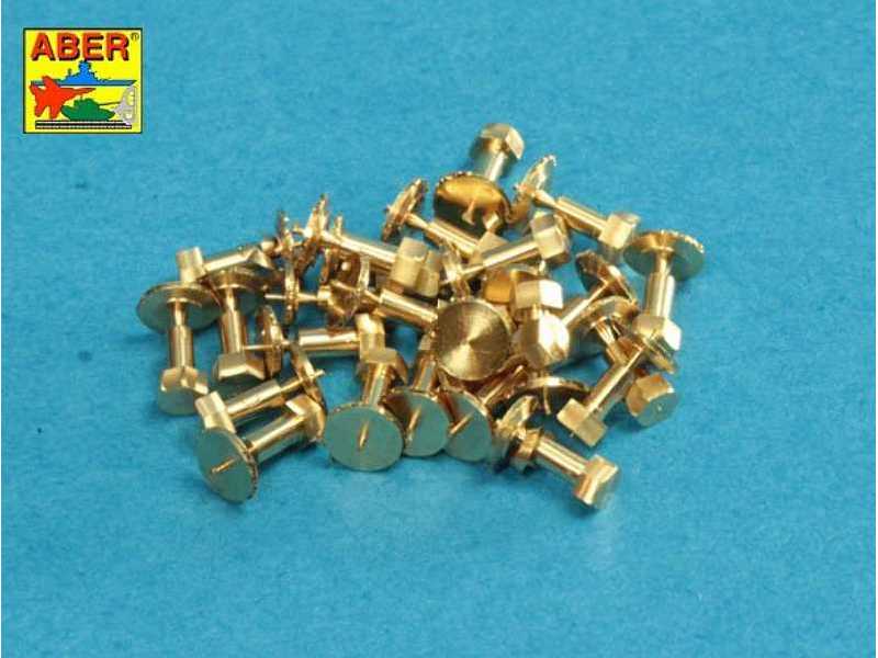 Toczone mosiężne imitacje śrub 1,75 x 2,20 mm x 25 szt. - zdjęcie 1 Toczone mosiężne imitacje śrub 1,75 x 2,20 mm x 25 szt. - zdjęcie 1