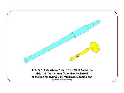 Late barrel for Valentine Mk.II to VII or Matilda Mk.III/IV - zdjęcie 11