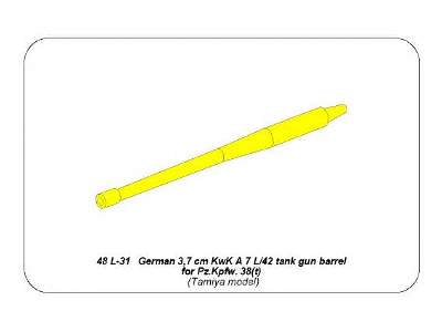 Lufa do niemieckiej armaty czołgowej KwK A 7 do Pz. 38(t) - zdjęcie 8