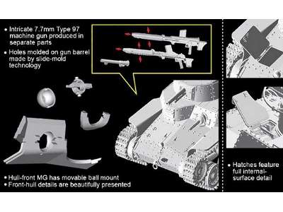 Typ 97 Chi-Ha średni czołg japoński - wczesna produkcja - zdjęcie 12