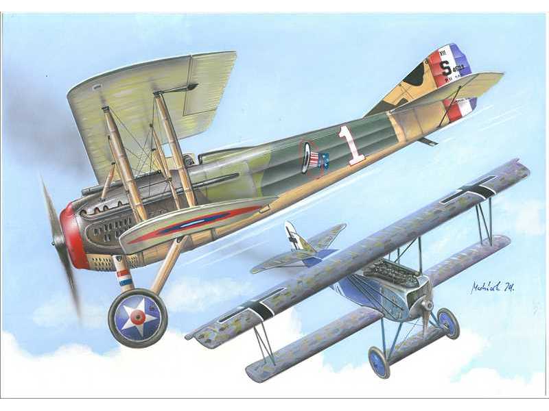 Fokker D.VII vs SPAD XIII - 2 + 2 in 1 - zdjęcie 1 Fokker D.VII vs SPAD XIII - 2 + 2 in 1 - zdjęcie 1