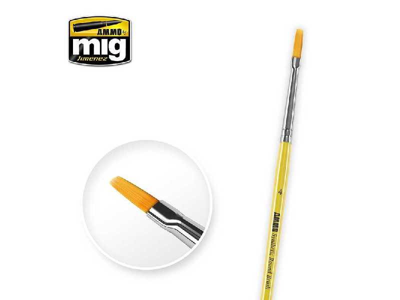 A.Mig 8620 4 Syntetic Flat Brush - zdjęcie 1 A.Mig 8620 4 Syntetic Flat Brush - zdjęcie 1