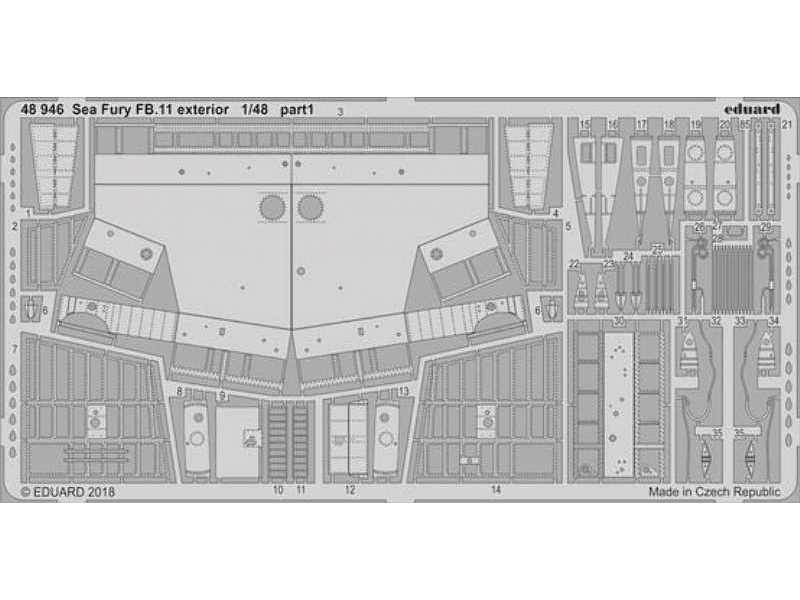 Sea Fury FB.11 exterior 1/48 - Airfix - zdjęcie 1 Sea Fury FB.11 exterior 1/48 - Airfix - zdjęcie 1