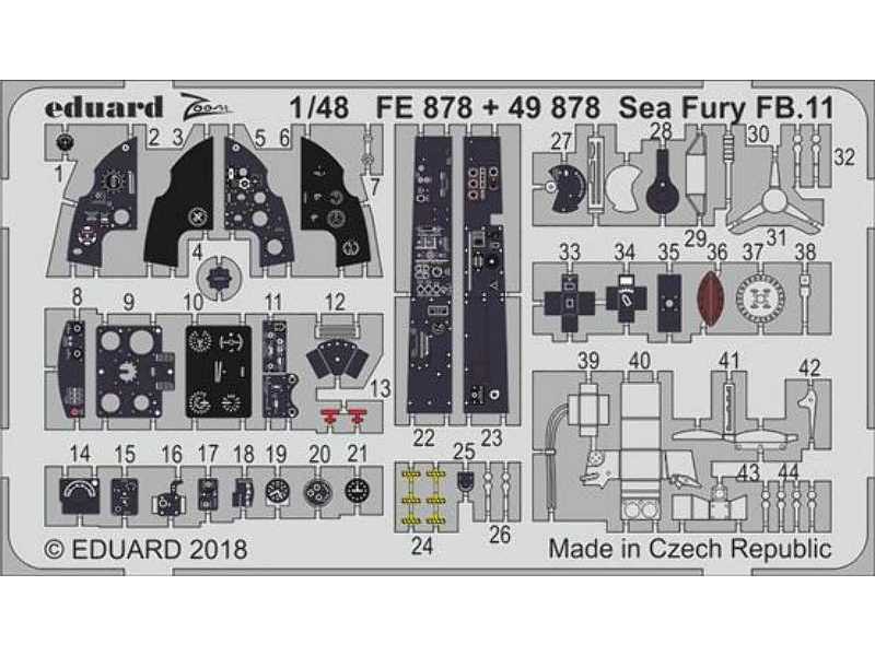 Sea Fury FB.11 interior 1/48 - Airfix - zdjęcie 1 Sea Fury FB.11 interior 1/48 - Airfix - zdjęcie 1