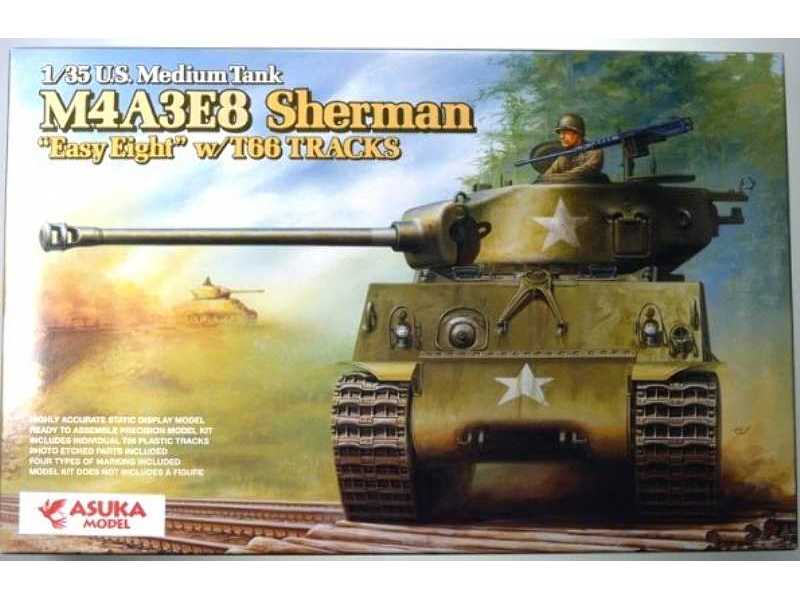 U.S. Medium Tank M4A3E8 Sherman "Easy Eight" w/T66 Tracks - zdjęcie 1 U.S. Medium Tank M4A3E8 Sherman "Easy Eight" w/T66 Tracks - zdjęcie 1