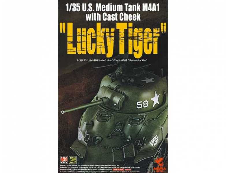 U.S. Medium Tank M4A1 with Cast Cheek "Lucky Tiger" - zdjęcie 1 U.S. Medium Tank M4A1 with Cast Cheek "Lucky Tiger" - zdjęcie 1
