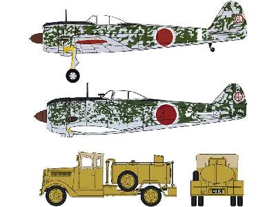 Nakajima Ki43-II & Ki44-II with Fuel Truck - 2 modele - zdjęcie 1