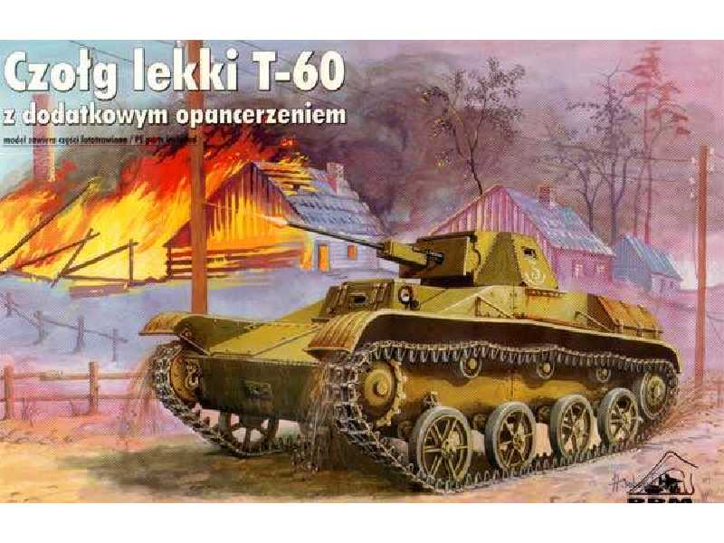 Czołg lekki T-60 z dodatkowym opancerzeniem - zdjęcie 1 Czołg lekki T-60 z dodatkowym opancerzeniem - zdjęcie 1