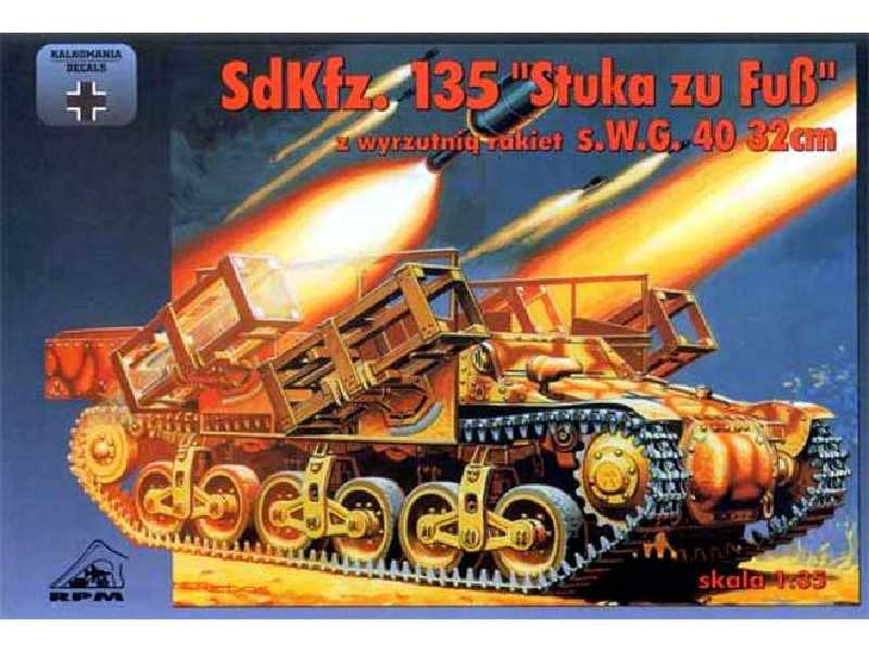 Sd.Kfz.135 Stuka Zu Fuss z wyrzutnią rakiet s.W.G. 40 32cm - zdjęcie 1