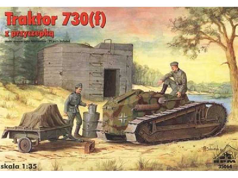 Traktor Sd.kfz.730(f) z przyczepką - zdjęcie 1