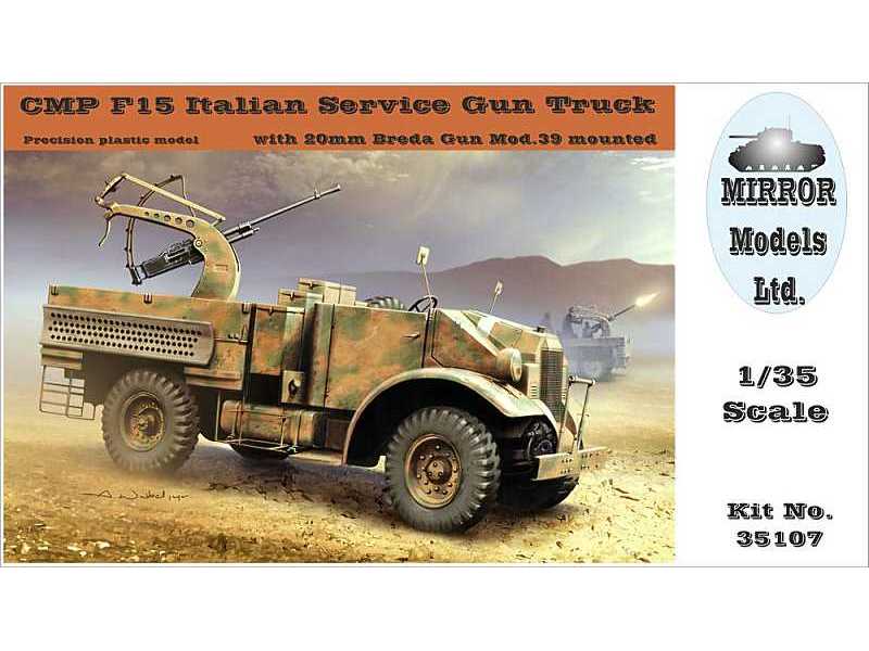 CMP F15 Italian Service Gun Truck With 20mm Breda Gun Mod.39 - zdjęcie 1 CMP F15 Italian Service Gun Truck With 20mm Breda Gun Mod.39 - zdjęcie 1