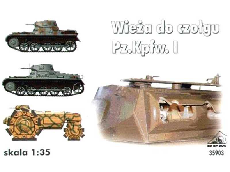 Wieża do czołgu PzKpfw I z wnętrzem - zdjęcie 1 Wieża do czołgu PzKpfw I z wnętrzem - zdjęcie 1