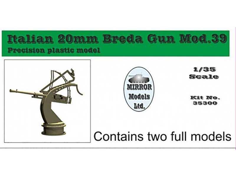 Włoska armata przeciwlotnicza 20mm Breda Model 39 - zdjęcie 1 Włoska armata przeciwlotnicza 20mm Breda Model 39 - zdjęcie 1