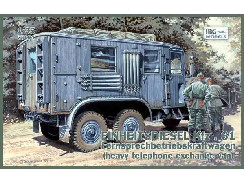 Ciężarówka Einheitsdiesel Kfz.61 Fernsprechbetriebskraftwagen - zdjęcie 1 Ciężarówka Einheitsdiesel Kfz.61 Fernsprechbetriebskraftwagen - zdjęcie 1