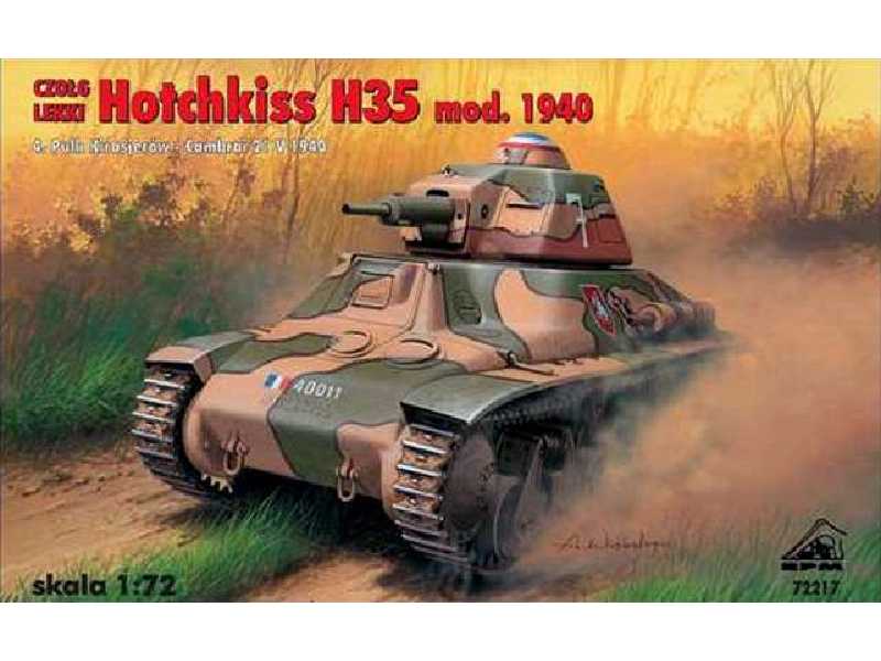 Czołg lekki Hotchkiss H35 (model 1940) - zdjęcie 1 Czołg lekki Hotchkiss H35 (model 1940) - zdjęcie 1