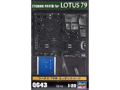 QG43 Etching Parts For Lotus 79 - zdjęcie 1