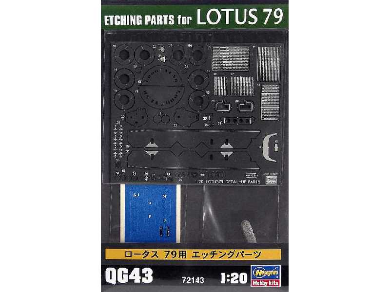 QG43 Etching Parts For Lotus 79 - zdjęcie 1