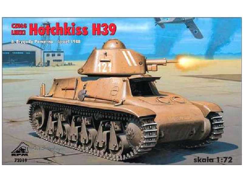 Czołg lekki Hotchkiss H39 - 8 Brygada Pancerna - Izrael 1948 - zdjęcie 1 Czołg lekki Hotchkiss H39 - 8 Brygada Pancerna - Izrael 1948 - zdjęcie 1