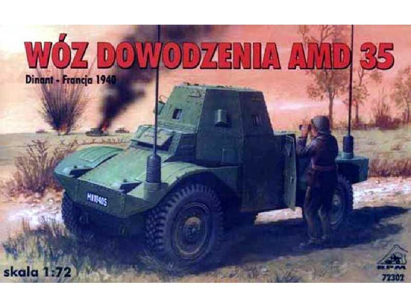 Wóz dowodzenia AMD 35 - Dinant Francja 1940 - zdjęcie 1 Wóz dowodzenia AMD 35 - Dinant Francja 1940 - zdjęcie 1