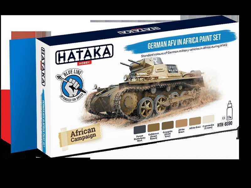 Bs90 German Afv In Africa Paint Set - zdjęcie 1 Bs90 German Afv In Africa Paint Set - zdjęcie 1