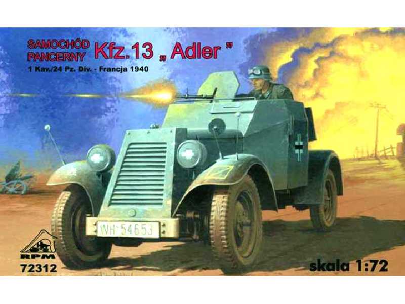 Samochód pancerny Kfz.13 Adler - Francja 1940 - zdjęcie 1 Samochód pancerny Kfz.13 Adler - Francja 1940 - zdjęcie 1