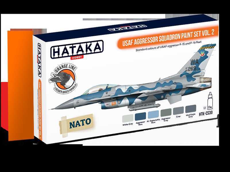 Cs30 USAf Aggressor Squadron Paint Set V.2 - zdjęcie 1 Cs30 USAf Aggressor Squadron Paint Set V.2 - zdjęcie 1