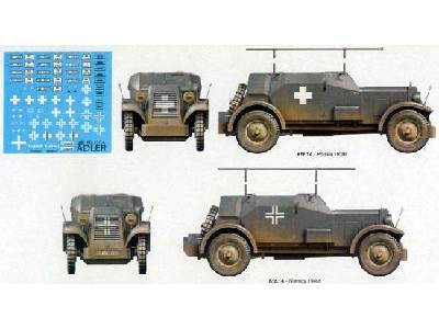 Samochód pancerny Kfz.14 Bodenwanne, 12.Inf.Div., Polska 1939 - zdjęcie 2