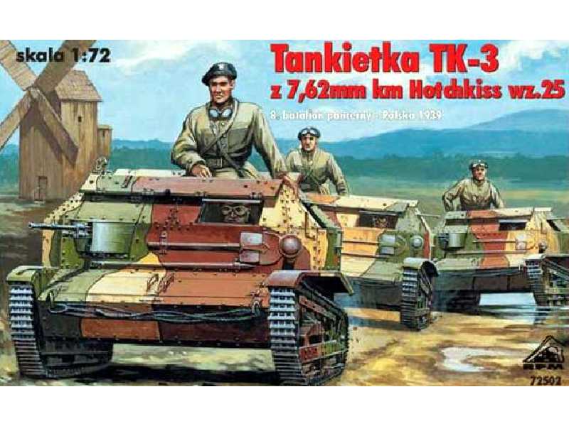 Tankietka TK-3 z 7.62 MG Hotchkiss Mk.25 - Polska 1939 - zdjęcie 1 Tankietka TK-3 z 7.62 MG Hotchkiss Mk.25 - Polska 1939 - zdjęcie 1