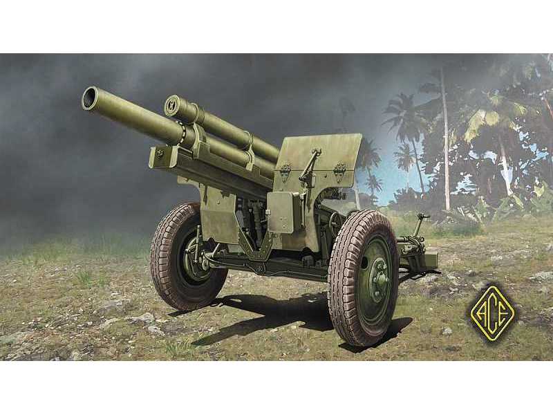 Amerykańska haubica 105mm M2A1 z przodkiem M2A2 - wczesna - zdjęcie 1 Amerykańska haubica 105mm M2A1 z przodkiem M2A2 - wczesna - zdjęcie 1