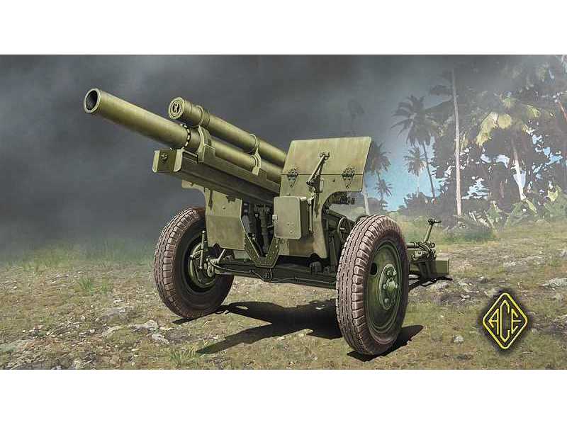 Amerykańska haubica 105mm M2A1 z przodkiem M2A2 - wczesna - zdjęcie 1