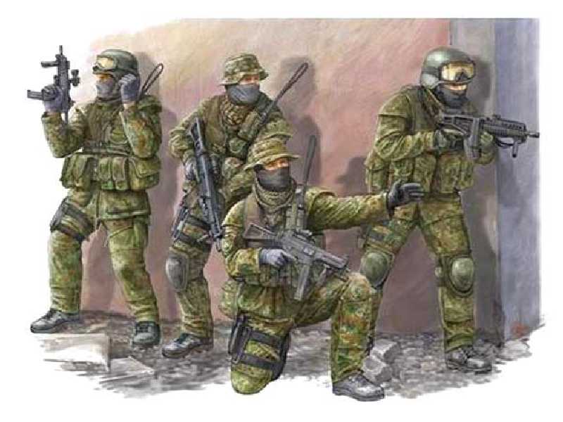 Figurki Modern German KSK Commandos - zdjęcie 1 Figurki Modern German KSK Commandos - zdjęcie 1