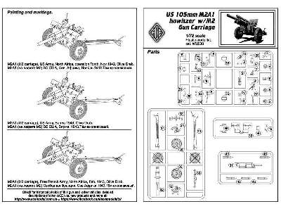 Amerykańska haubica 105mm M2A1 z przodkiem M2A2 - wczesna - zdjęcie 10