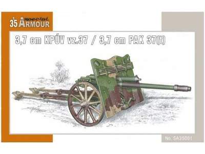 3,7 cm Kpuv Vz.37/ 3,7 cm PAK 37(T) niemiecka armata p.panc. - zdjęcie 1