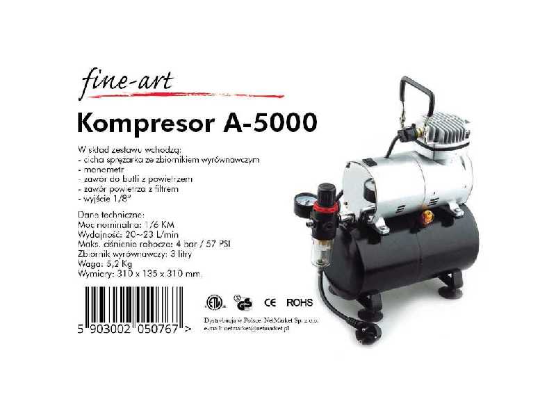 Kompresor A5000 - zdjęcie 1 Kompresor A5000 - zdjęcie 1
