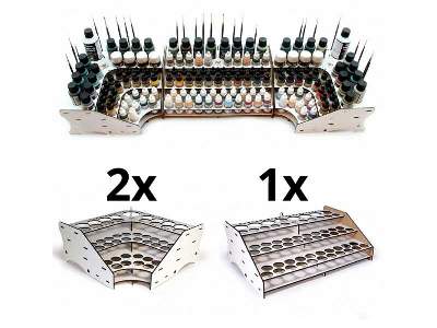 Stojak do Farb Vallejo - moduł narożny  - zdjęcie 2