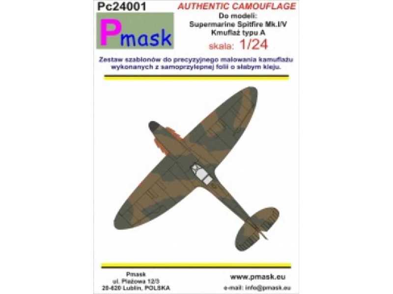 Spitfire Mk.I/V Typ A - Kamuflaż - zdjęcie 1 Spitfire Mk.I/V Typ A - Kamuflaż - zdjęcie 1
