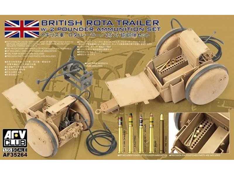 Brytyjska przyczepa amunicyjna Rota z 2-funtową amunicją - zdjęcie 1