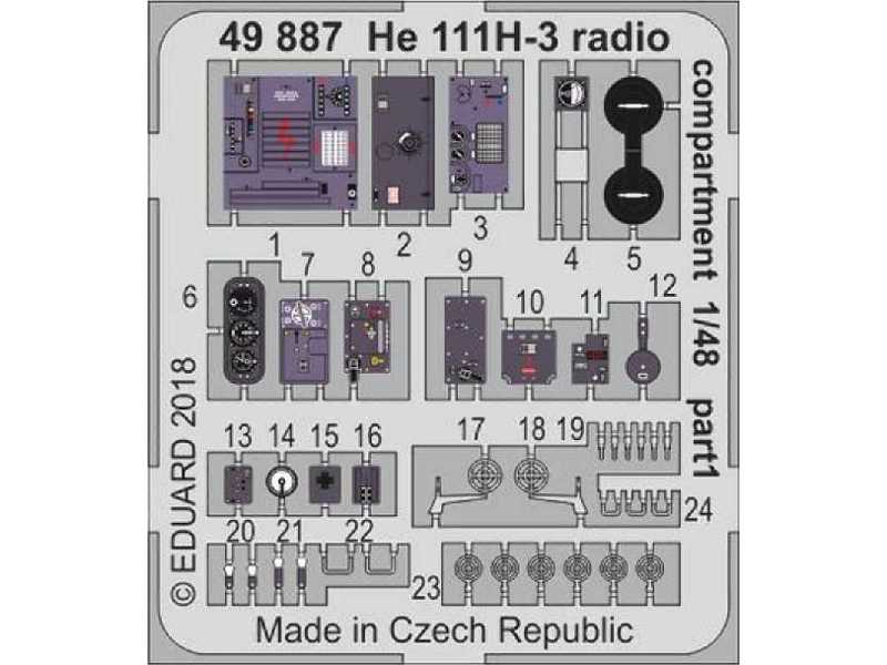 He 111H-3 radio compartment 1/48 - Icm - zdjęcie 1